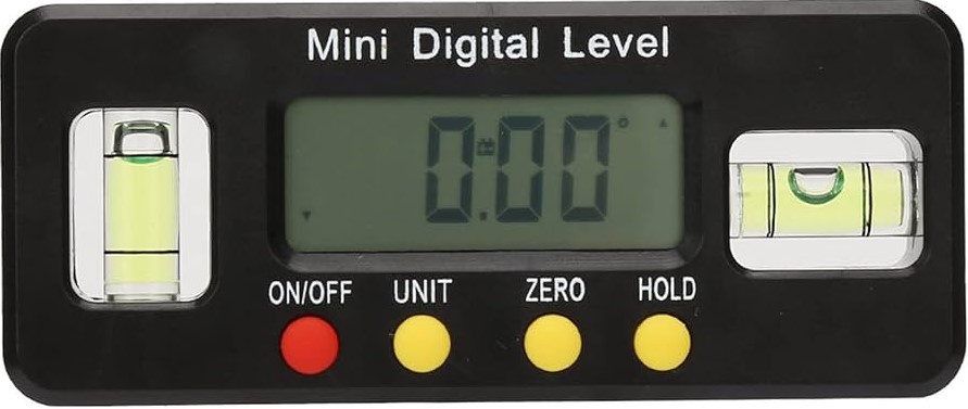 Inclinometer with 2 Levels – Heavy Duty Die Cast Dual Bubble Slope Gauge 0-90° | Roof Pitch & Stair Riser Finder | UAE Construction Framing Layout Specialist Tool 